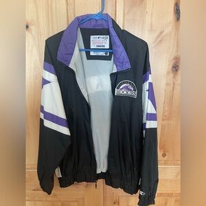 Vintage Starter Windbreaker - Colorado Rockies